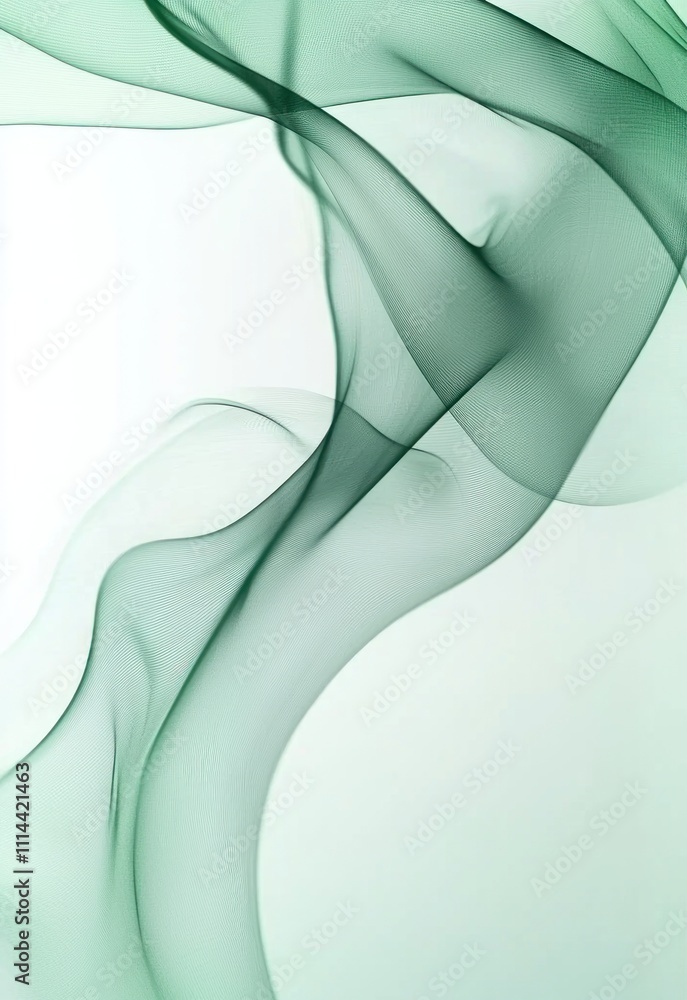 Aufkleber a smooth and flowing abstract green background featuring soft lines and blended shades for a tranqui