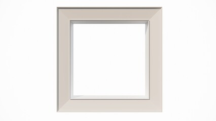3D rendering of a white trade show arch isolated on a white background. Exhibition equipment mockup. 