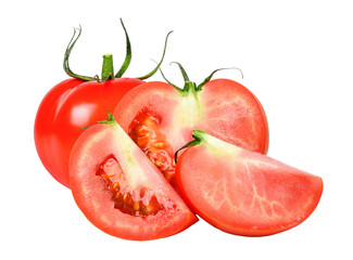 Tomato isolated on the white background