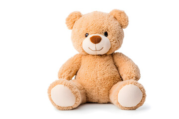 Obraz premium Teddy bear toy, isolated on white background