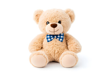 Obraz premium Teddy bear toy, isolated on white background