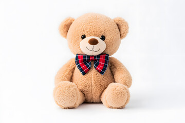 Obraz premium Teddy bear toy, isolated on white background