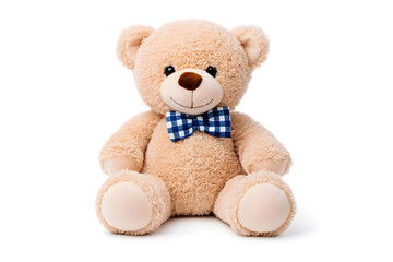 Obraz premium Teddy bear toy, isolated on white background