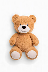 Obraz premium Teddy bear toy, isolated on white background