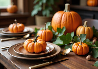 rustic table setting pumpkins acorns leaves thankful decor choice fall gatherings indoors always warmly inviting guests