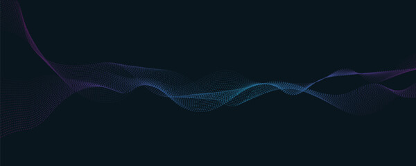 Abstract tech wavy lines. 