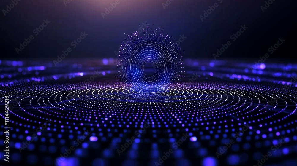 Aufkleber minimal photostock of a abstract digital data background