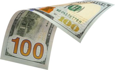 100 Dollar Note Isolated On a White Background, One Hundred Dollar Currency Note Isolated On a White Background, USA Currency Notes PNG, USA currency Notes Clipart 