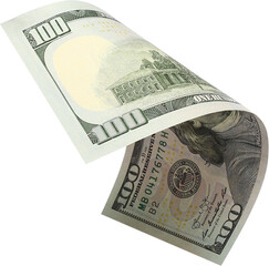 100 Dollar Note Isolated On a White Background, One Hundred Dollar Currency Note Isolated On a White Background, USA Currency Notes PNG, USA currency Notes Clipart 