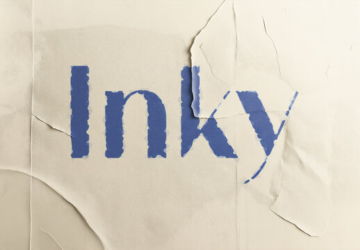 Ink Text Effect With Various Paper Backdrops