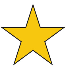 Fototapeta premium Star icon vector symbol illustration. star icon vector on a white background. star icon, yellow symbol, star vector sign eps 10