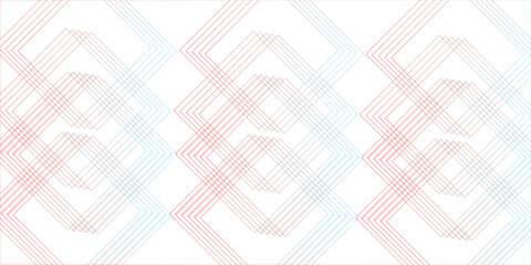 A vector illustration featuring a seamless, colorful geometric pattern with abstract gradient color stripes. The design includes dynamic geometric lines on a white background, complemented by luxury-i