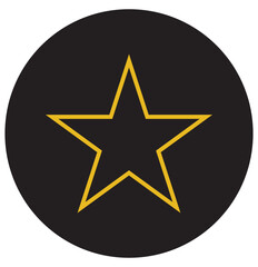 Obraz premium yellow star ,black background line star icon design eps 10