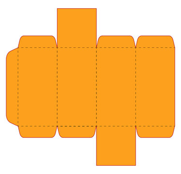 FIGURA GEOMETRICA RECTANGULO  VECTORIZADO PRA CAJAS DE CARTON