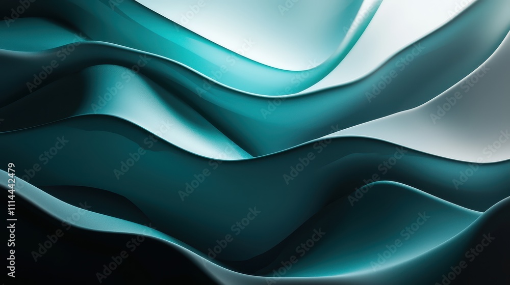 Poster futuristic abstract background with smooth gradients and flowing shapes for creative projects