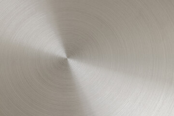 Circular brushed metal industrial design