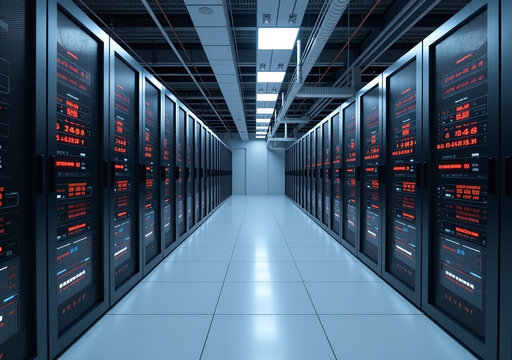 racl servers fill large room computers processing data running complex codes