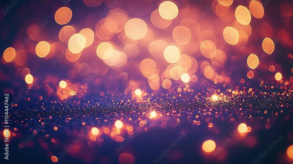 Poster luminous deep burgundy bokeh background with soft light effects and sparkling glimmer