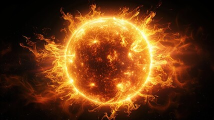 Obraz premium The Sun in All Its Glory