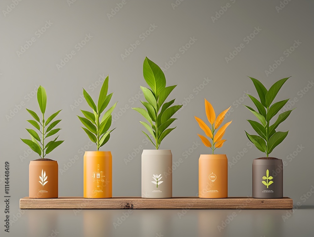 Poster elegant and informative rendering of corn plant growth stages in soft pastoral tones showcasing cutt