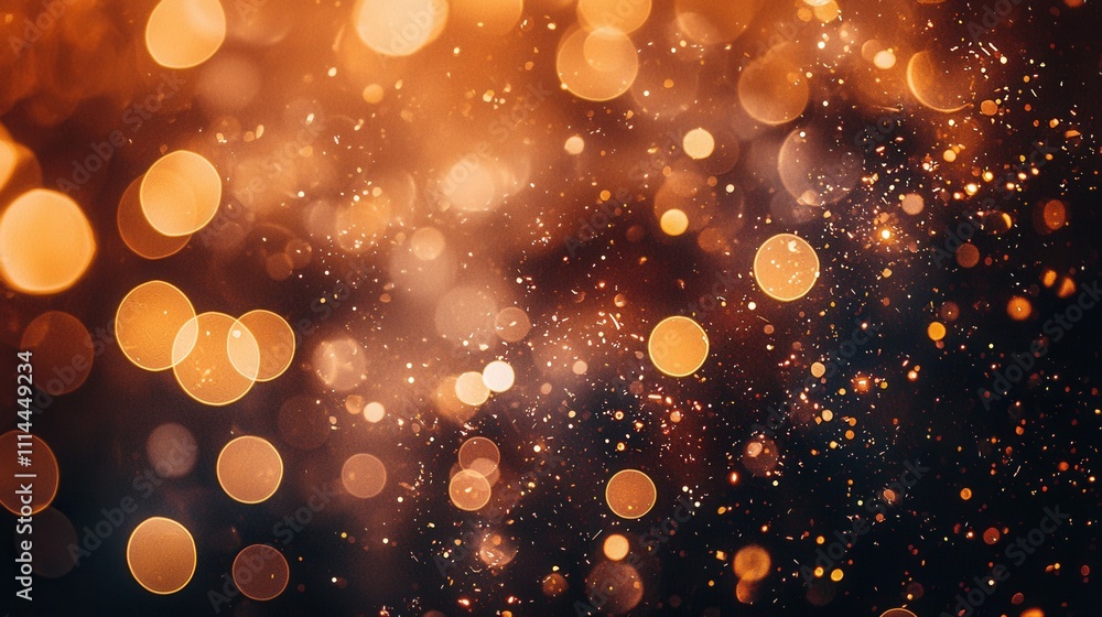 Poster deep luminous burgundy bokeh background with soft glowing lights and gentle sparkle effects