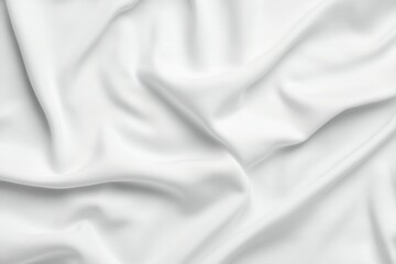 Naklejka premium Smooth white fabric texture with soft folds and light shadows.