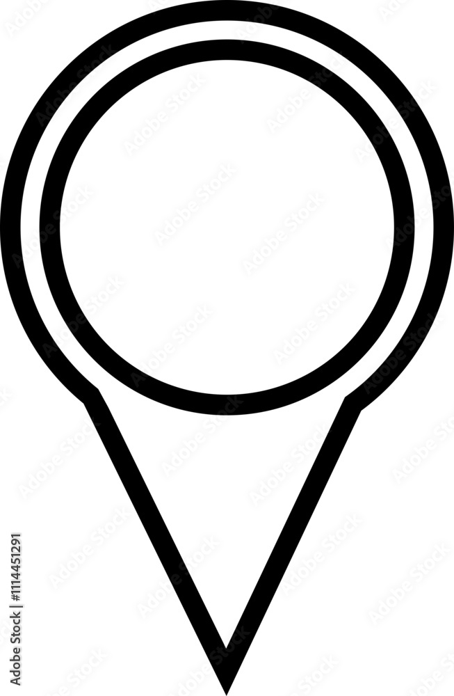 Poster location icon. map pin sign. location pin place marker. map marker pointer icon. location indicator 