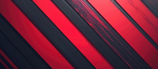 Obraz premium Abstract Red and Black Diagonal Stripes Background