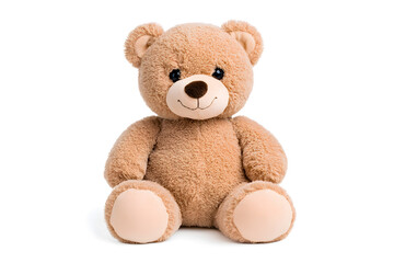 Obraz premium Teddy bear toy, isolated on white background