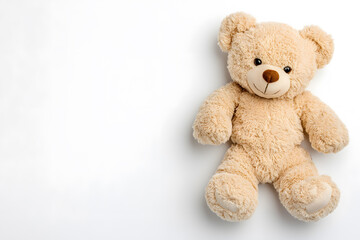 Obraz premium Teddy bear toy, isolated on white background