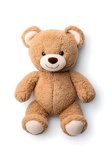 Fototapeta premium Teddy bear toy, isolated on white background