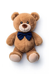 Obraz premium Teddy bear toy, isolated on white background