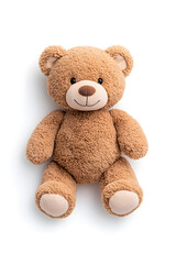 Teddy bear toy, isolated on white background