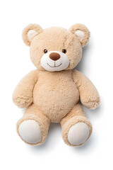 Obraz premium Teddy bear toy, isolated on white background