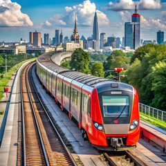 Fototapeta premium moscow russia july 25 2017 train at the mosco