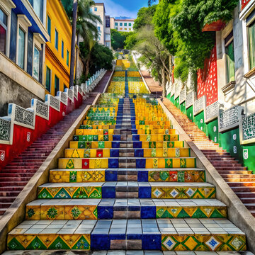 selaron steps a landmark in rio de janeiro brazi