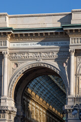 Galleria Vittorio Emanuele II, luxury shopping mall, Milan, Italy