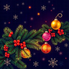 Happy Merri Christmas Day Background Design