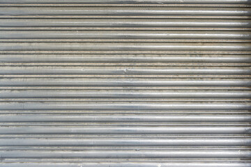 Obraz premium metal slat blinds that are shiny but dirty over time