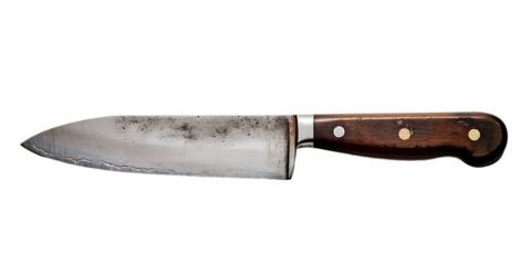 Kitchen knife, isolated against a transparent background