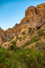 Fototapeta premium La buitrera canyon landscape, patagonia, piedra parada, chubut argentina