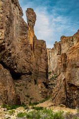 La buitrera canyon landscape, patagonia, piedra parada, chubut argentina