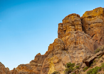 Fototapeta premium La buitrera canyon landscape, patagonia, piedra parada, chubut argentina