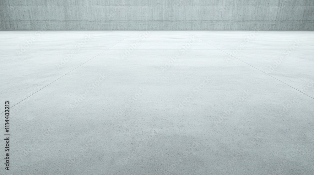 Poster empty minimalist space with gray concrete floor and wall texture