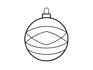 Obraz premium christmas ball isolated on white backgrount