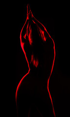 silhouette of woman