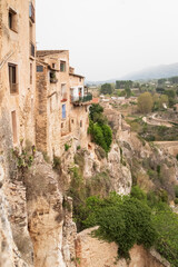 Fototapeta premium View of stone facade houses in Bocairent, Valencia, Spain