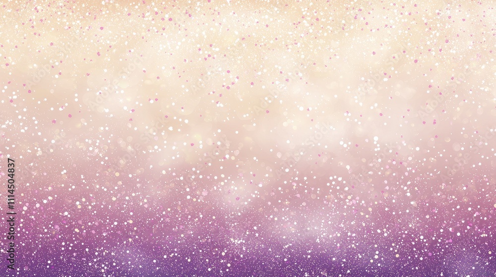 Poster glittering warm plum particles with blurred light effect for background or design use