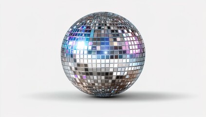 Fototapeta premium Silver disco mirror ball