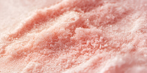 Pink Himalayan Salt Texture: A close-up, macro shot of pink Himalayan salt crystals, showcasing their delicate texture and vibrant pink hue. The image captures the natural beauty of this ancient salt.